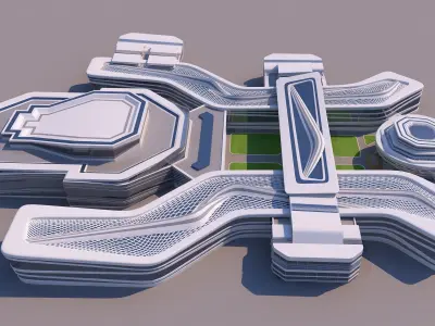 0117 - Modern Building 3D model