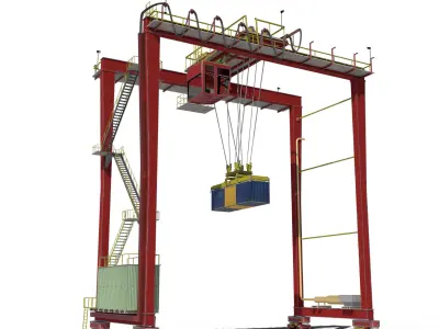 Port Crane 3D model