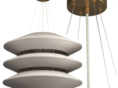 Kyoto Chandelier light 3D model