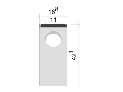 Concrete Drain Catch Basin V150 with Slotted Grate and Side Pipe 3D model