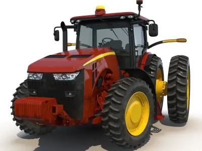 Tractor Generic 3 Rigged 3D model