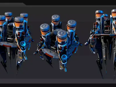 SF Terraformer - EX4 Low-poly 3D model