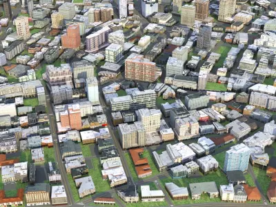 City 79 Low-poly 3D model