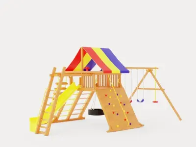 Circus Castle Pkg III Loaded Low-poly 3D model