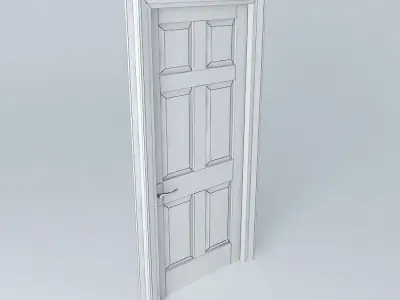 Simple Door Free 3D model