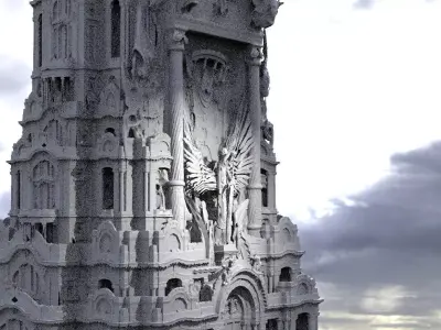 Tower of Judgement  in Heaven 3D model