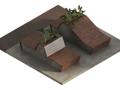 Outdoor furniture 2 3D model