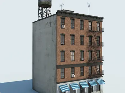 NYC Building Low-poly 3D model get