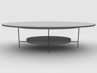 Sonder Living - Olivia Coffee Table - White Lacquer 3D model