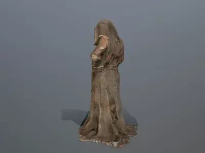 old statue  Low-poly 3D model buy