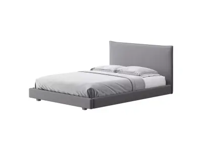 FACADE SHADOW VELVET QUEEN BED 3D model