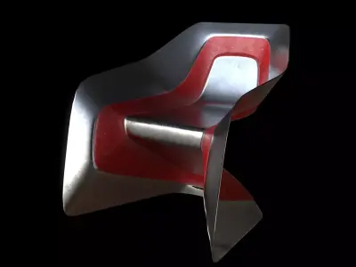 Sci-fi Chair Low-poly 3D model