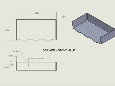 Light Utility - Storage Drawer - 3D Print Files 3D print model