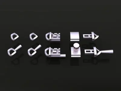 Cuban Chain Bracelet Necklace Link SIZE 7MM Width 3D print model