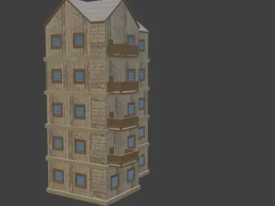 House Model 45 Low-poly 3D model