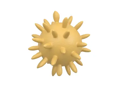 Virus v4 008 Low-poly 3D model