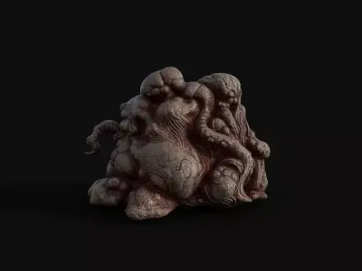 Horror collection Low-poly 3D model