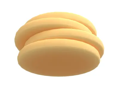 Pancake v4 005 Low-poly 3D model