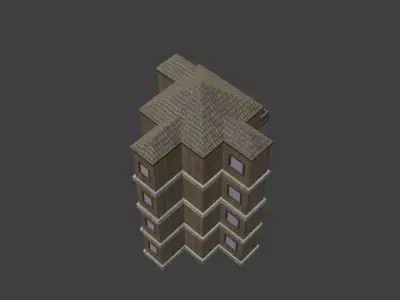 House Model 89 Low-poly 3D model