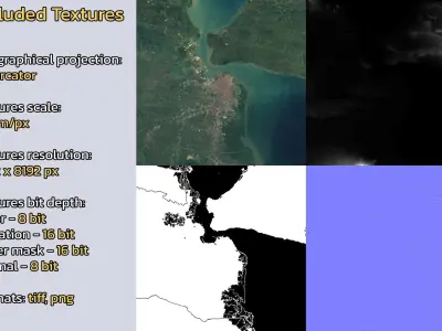 Surabaya Indonesia City Landscape 3D Model 3D model