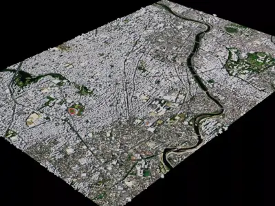 Kumamoto city of shanghai 3D model
