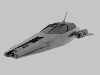 BibopJr Spaceship Pack Low-poly 3D model