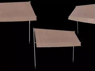 Balcony awning 3D model