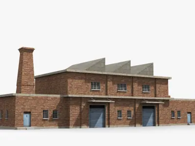 Factory xx19 Low-poly 3D model