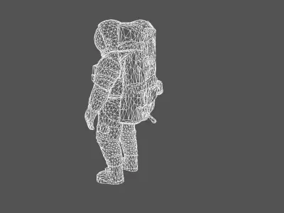 High-Detail Astronaut 3D Model 3D model