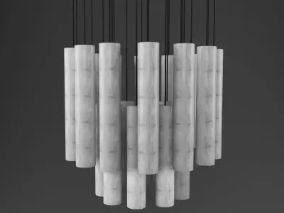 Marble pendant lamp 3D model