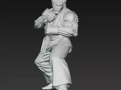 Ken From Street Fighter 3D print model