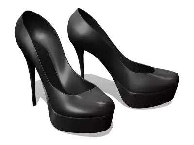 Ladies Classic Stilettos V2 Low-poly 3D model