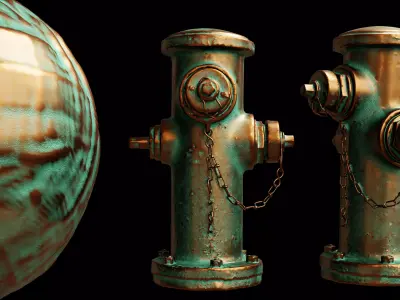 Copper Material Procedural Texture