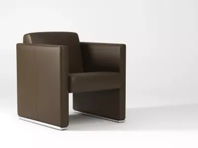 Bolero leather chair 3D model