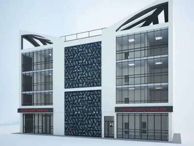 Office building v01 3D model