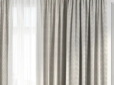 Curtain Set 186 3D model