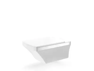 Modern White Toilet Fixture 3D model
