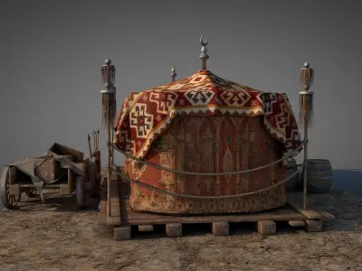 Traditional Ottoman Tent 3D model