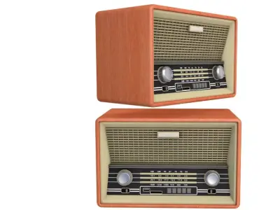 Vintage Radio 3D model buy