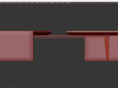 CENTER TABLE PAWSON Low-poly 3D model