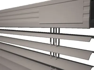 shutters blinds luxaflex slats 3D model