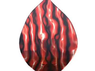 Leaf Lamp Low-poly 3D model