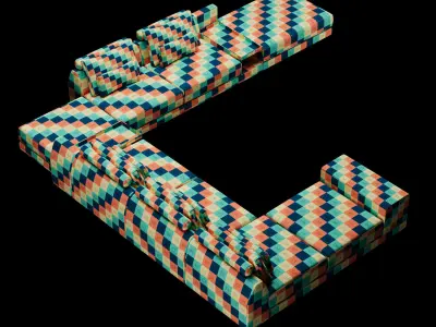 Frigerio sofa 004 3D model