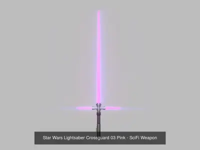 06 Colors Star Wars Lightsaber Crossguard - SciFi Weapon 3D Model Pack