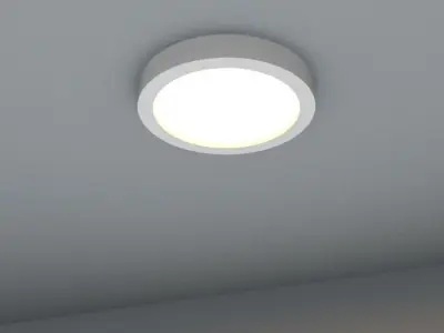recessed halogen spotlight suitable for kitchens and bathrooms Low-poly 3D model