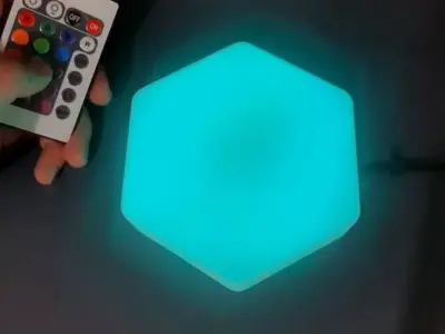 Hexagonal light 3D print model