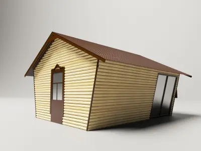 Wooden hut 3D model