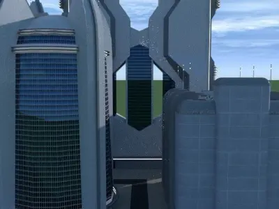 SpiderWare City Block 3D model 5
