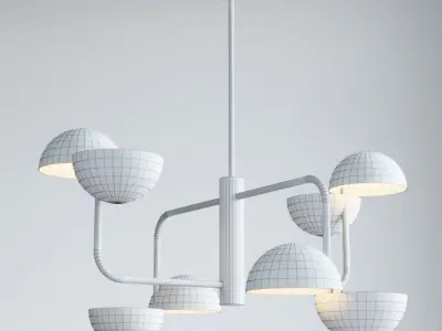 Chandelier Donato Chandeliers Black 3D model