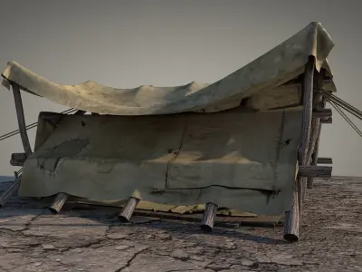 Survival Tent v2 3D model